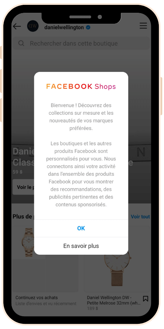 Facebook shops - Instagram Shopping - Outil